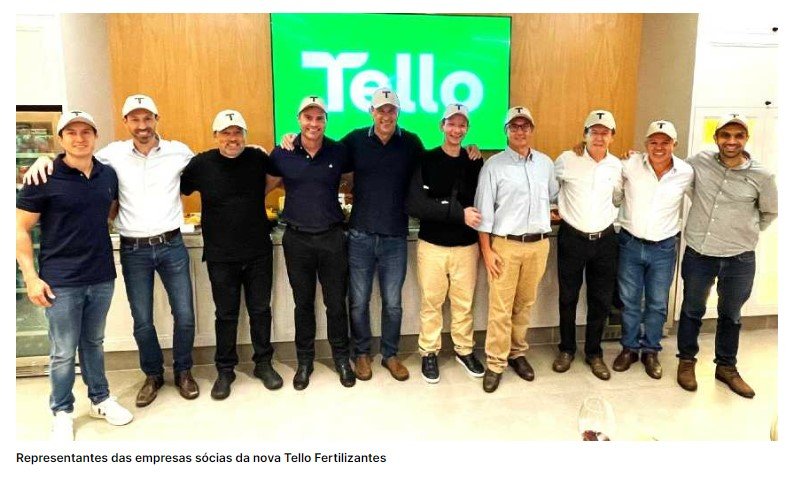 Nasce a Tello, empresa de fertilizantes da Amaggi, Coopercitrus e outros três sócios