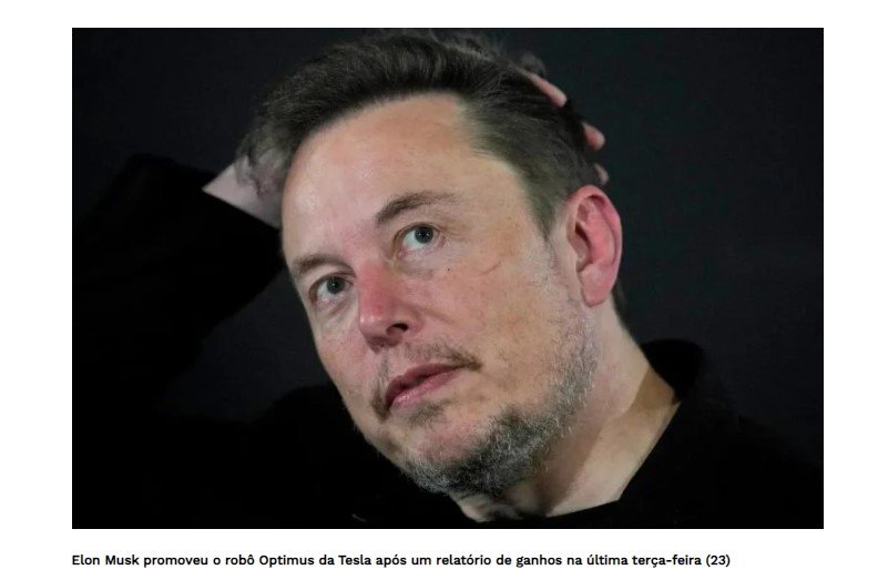 Elon Musk diz que robô humanoide Optimus da Tesla pode ser lançado em 2025