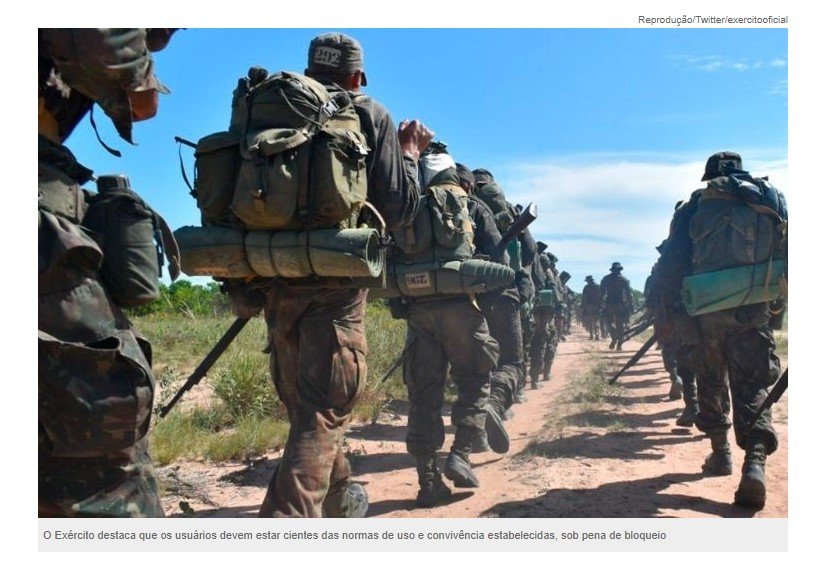 Exército implementa nova política de moderação em suas redes sociais