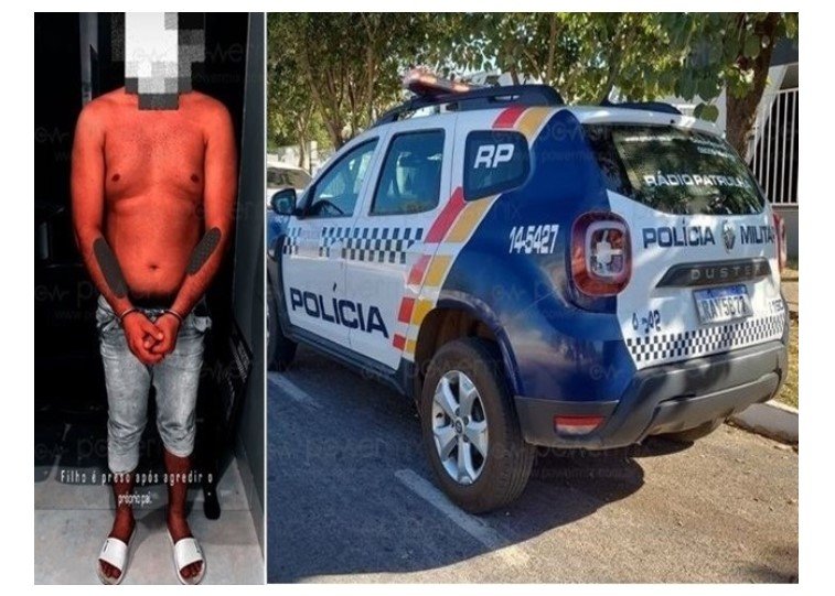 Jovem é preso pela PM após bater e ameaçar matar o próprio pai