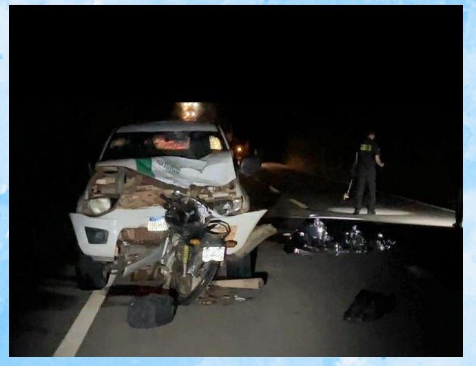 COLISÃO FATAL ENTRE MOTOCICLETA E CAMINHONETE NA MT 170