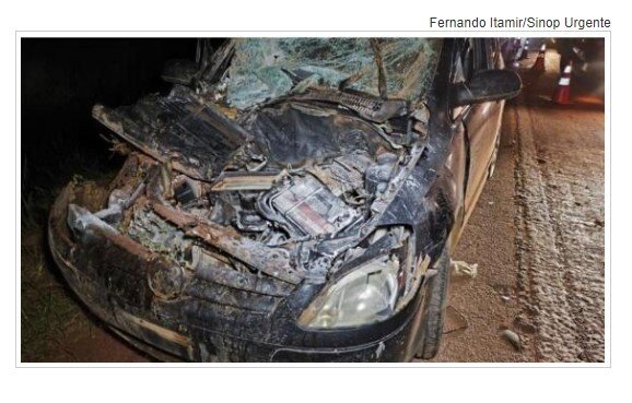 Colisão entre carreta e carro deixa homem em estado grave na BR-163
