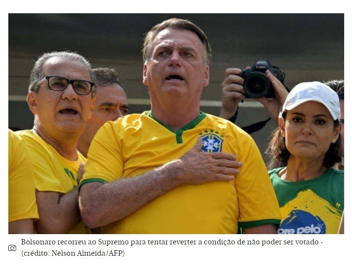 Pelo TSE, ex-presidente continua inelegível