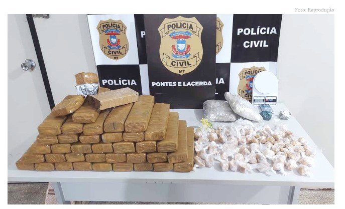 Polícia apreende carregamento de cocaína e maconha embaixo de cama em MT