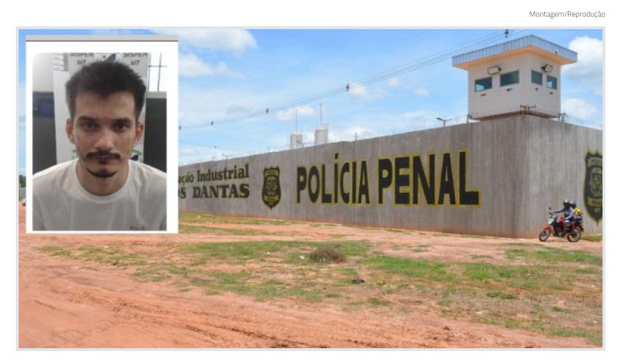 Detento foge de penitenciária durante trabalho intramuros em Várzea Grande
