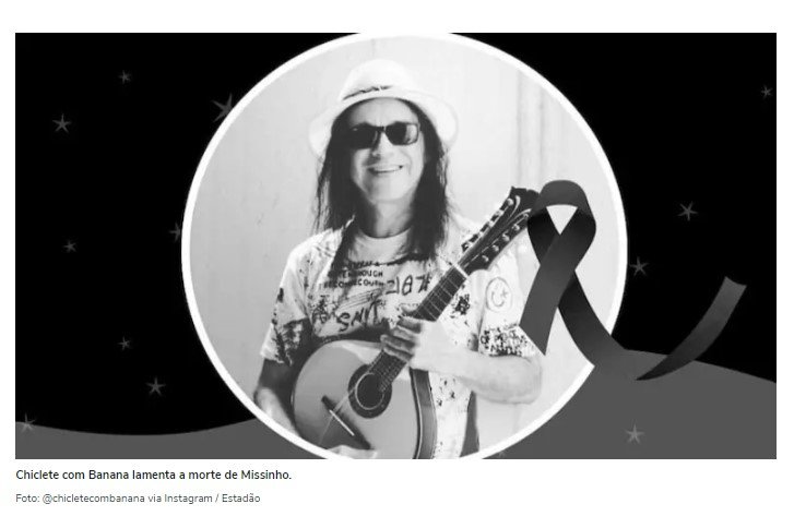 Morre fundador e ex-vocalista do Chiclete com Banana aos 64 anos