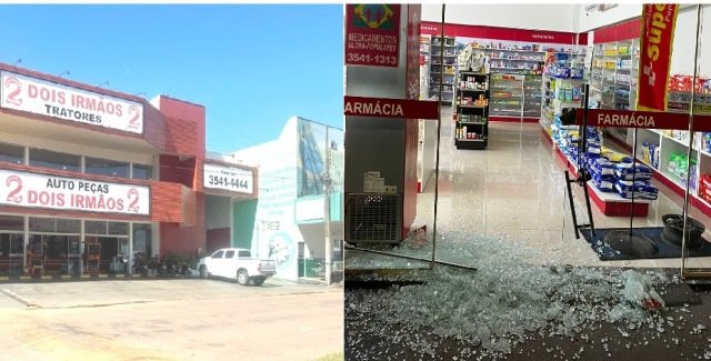 COLÍDER: Bandido furta farmácia e entra em Loja de Auto Peças. (Vídeo)