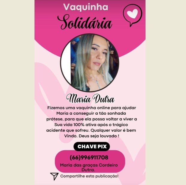 COLÍDER: Mulher que teve o pé dilacerado por ônibus da Prefeitura, faz vaquinha para voltar a andar!