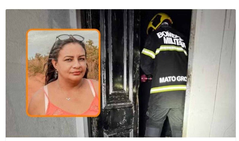 Casa pega fogo e mulher morre carbonizada no banheiro em MT