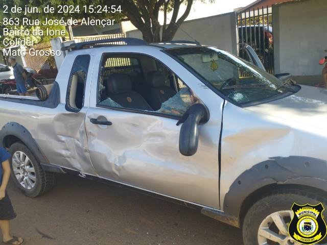 COLÍDER: Jovem fica gravemente ferida em acidente entre moto e veiculo. (Vídeo)
