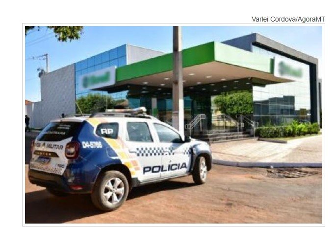 Assaltantes invadem banco e um acaba morto pela Força Tática em MT
