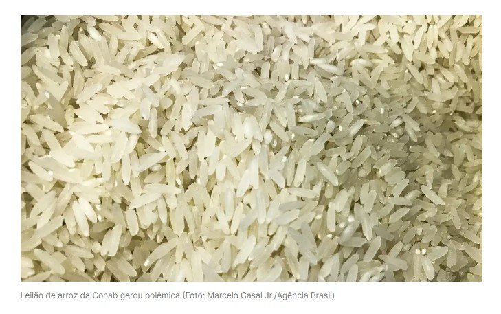 Governo cancela leilão de importação de arroz após suspeitas de irregularidades
