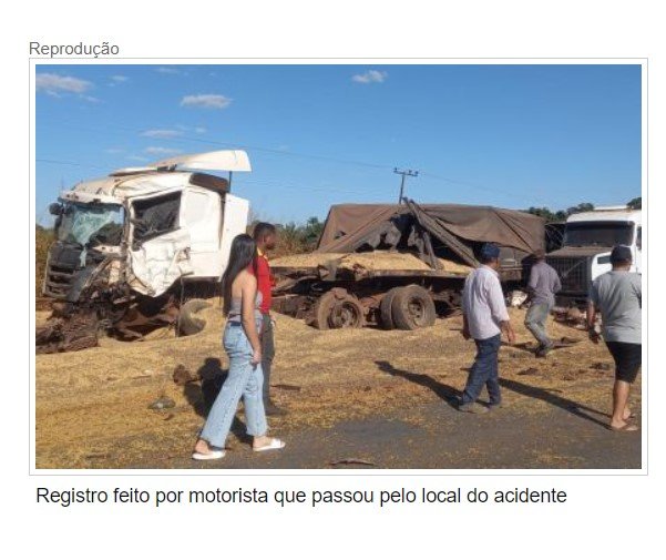 Três morrem em batida entre carretas em rodovia de MT; vídeo