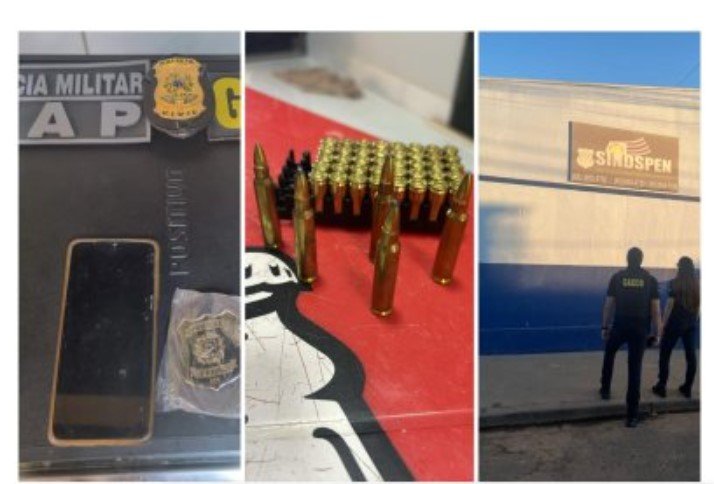 Policial penal entrou com 100 celulares em lata de tinta na PCE, revela Gaeco