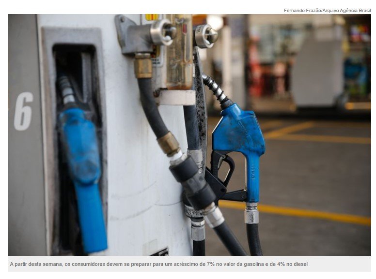 Gasolina e diesel terão valores reajustados nesta semana