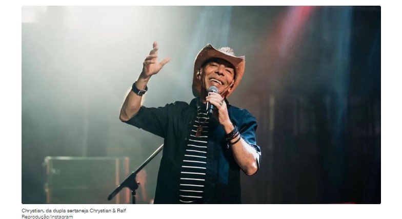 Cantor Chrystian, ex-dupla de Ralf, morre aos 67 anos
