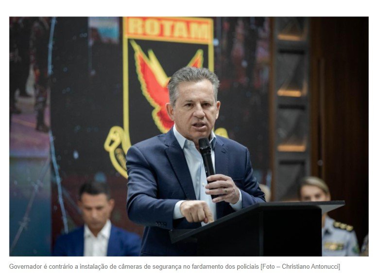 Mauro defende linha dura contra facções 'antes que o país perca o controle' e rechaça câmeras em policiais