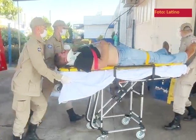 COLÍDER: Jovem de 21 anos com suspeita de Trauma Craniano e socorrido após cair de cavalo. (Vídeo)