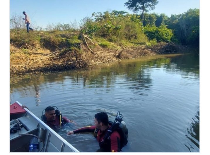 Bombeiros encontram corpo de homem que desapareceu no Rio Piranhas em Peixoto de Azevedo/MT