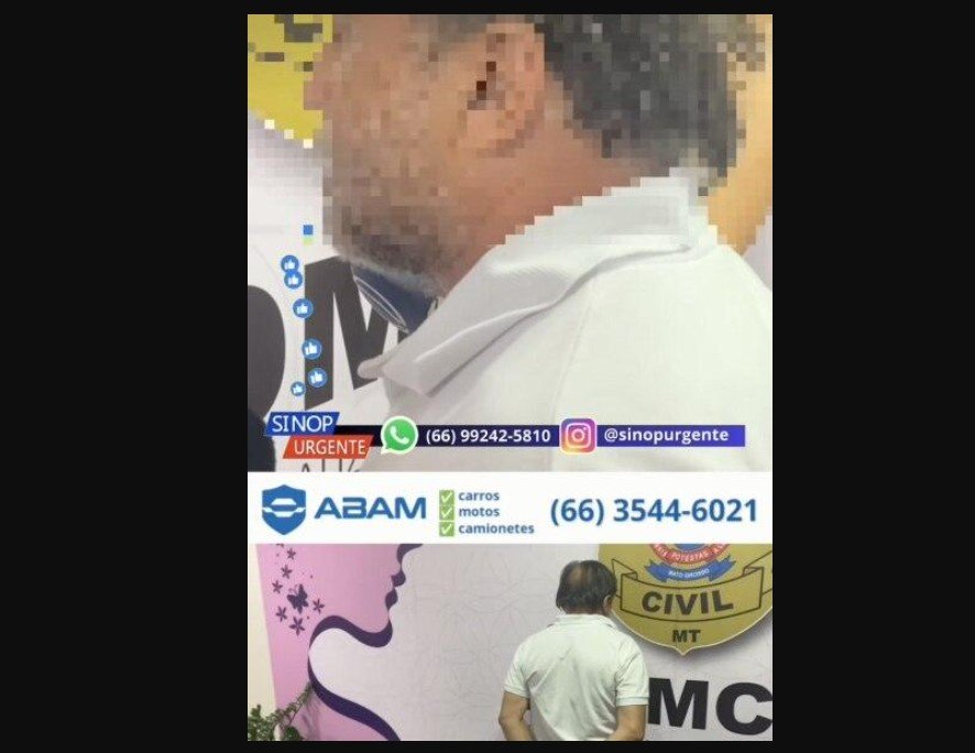 Pastor é preso por estuprar amigo de filho adolescente em Sinop