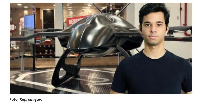 Jovem baiano cria maior drone agrícola de pulverização do mundo