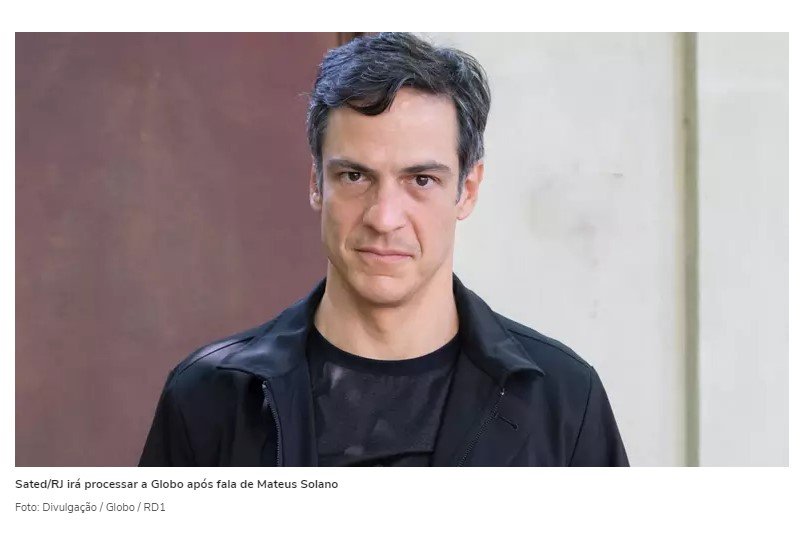 Sindicato dos artistas promete guerra contra a Globo após denúncia de Mateus Solano