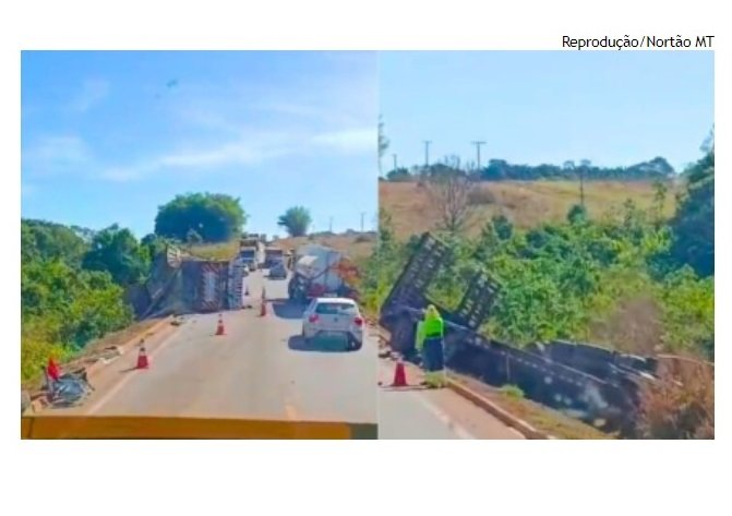 Batida entre carretas deixa 1 morto e dois feridos na BR-163