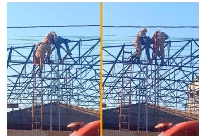 Trabalhador tem queimaduras de 3º grau após tomar descarga elétrica em obra