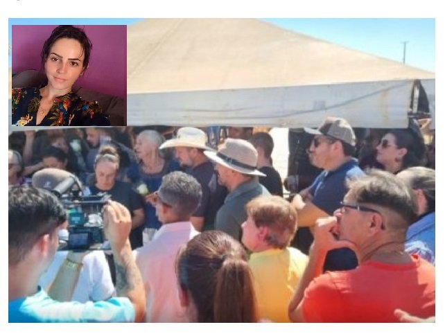 Sob forte comoção, corpo de Raquel Cattani é enterrado
