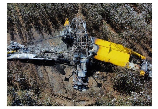 Sinop: Avião de pequeno porte cai em plantação de algodão, pega fogo e piloto sai ileso