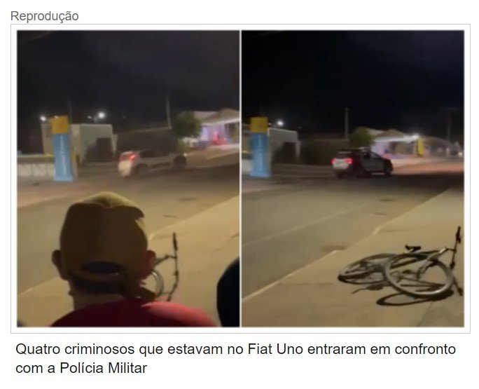 Vídeos flagram perseguição e tiroteio em MT; bandido é baleado