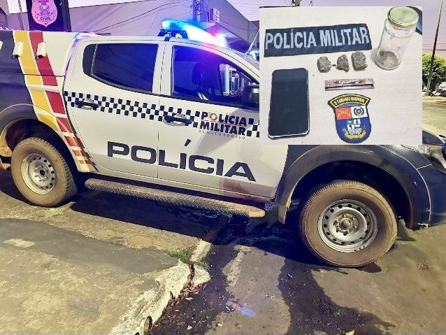 COLÍDER: Tornozelado com varias passagens e preso novamente pela PM com drogas. (Vídeo)