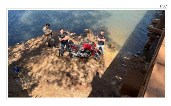 Motocicleta da filha de Cattani é localizada submersa em rio de Lucas do Rio Verde