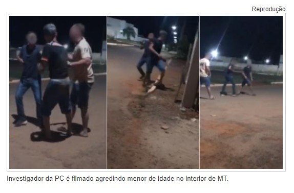 Policial Civil é filmado agredindo menor de idade no interior de MT