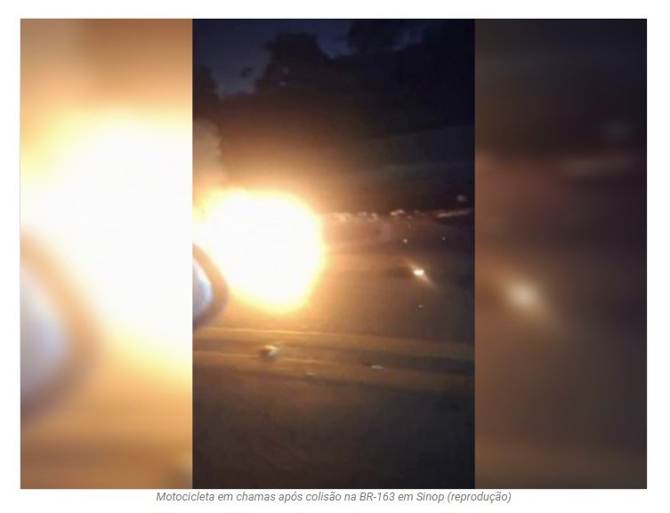 Mulher morre e criança fica ferida após moto bater em carreta na BR-163 em Sinop