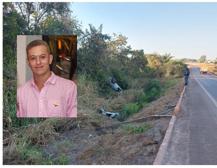 Jovem de 20 anos morre depois de sofrer acidente na BR-163
