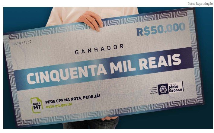 Sefaz realiza sorteio do Nota MT em Mato Grosso