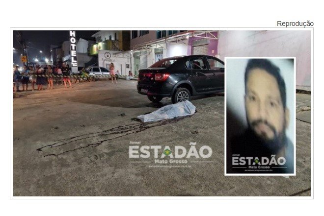 Bandidos passam de carro atirando e mata homem em frente a hotel em Cuiabá