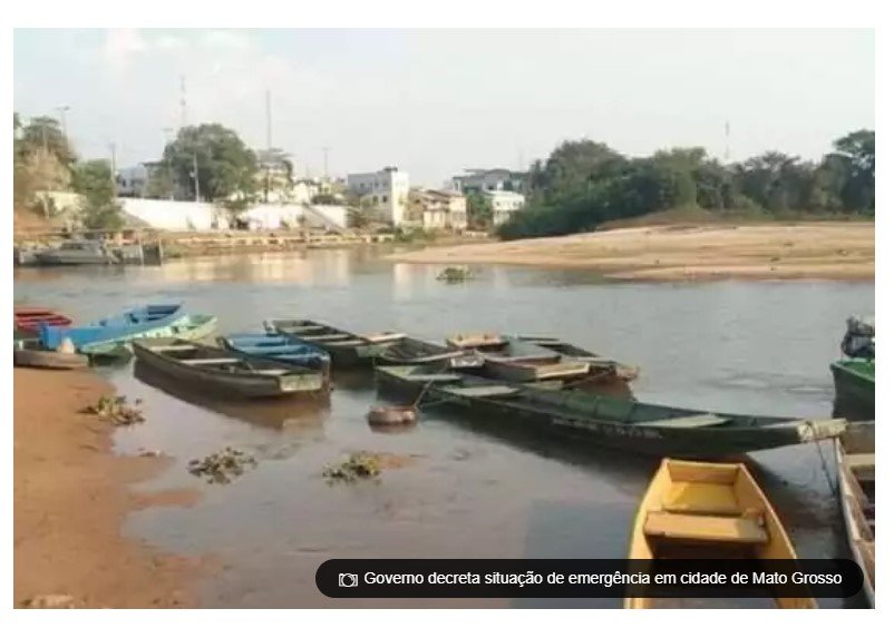 Governo decreta situação de emergência em cidade de Mato Grosso