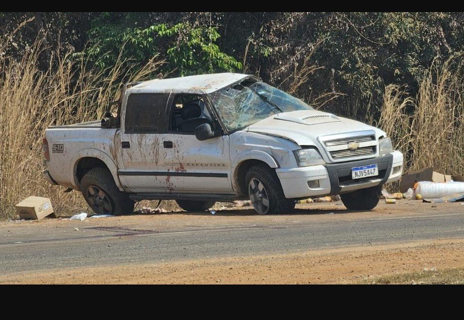 Homem de 41 anos morre após capotar S10 em MT