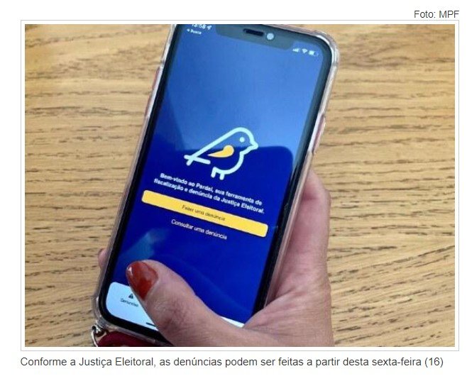Eleitores podem denunciar irregularidades via aplicativo Pardal a partir desta sexta (16)