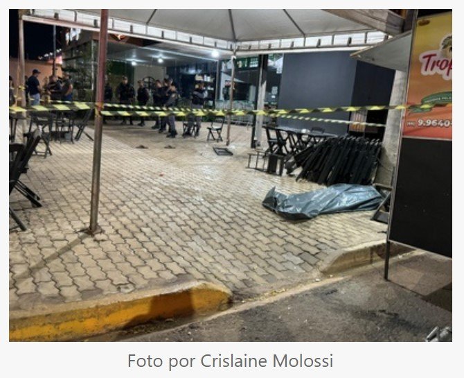 Sinop: Homem é morto ao chegar em carrinho de lanche
