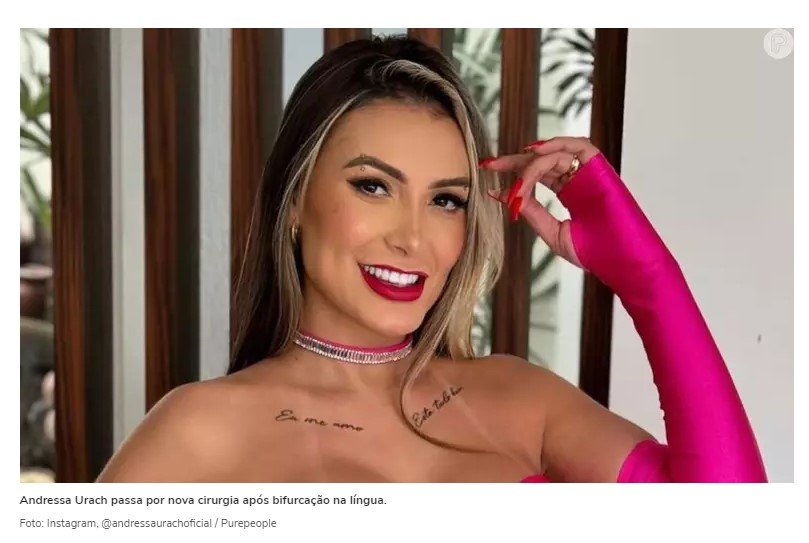 Andressa Urach surpreende fãs com nova mudança estética; veja