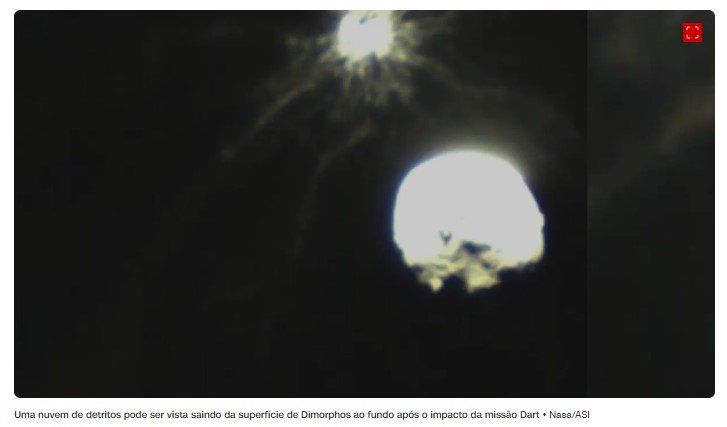 Colisão de sonda da Nasa pode criar chuva de meteoros que dura mais de 100 anos