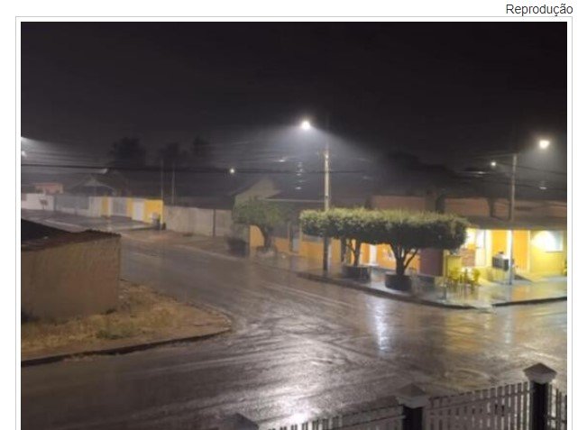 Cidades de MT registram chuva na noite desta quarta-feira