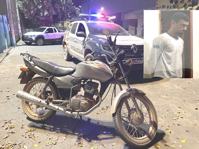 COLÍDER: Homem com extensa ficha criminal e preso com dois mandados de prisão. (Vídeo)