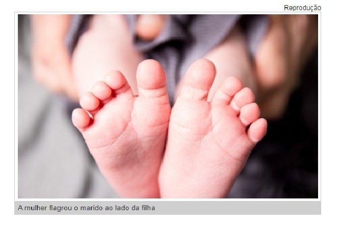 Pai se masturba na frente de filha de 5 meses