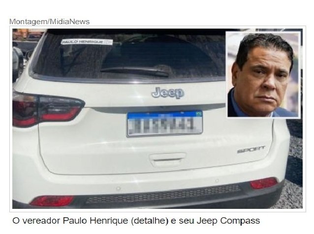 Polícia: carros de vereador estão em nome de 'testas de ferro'