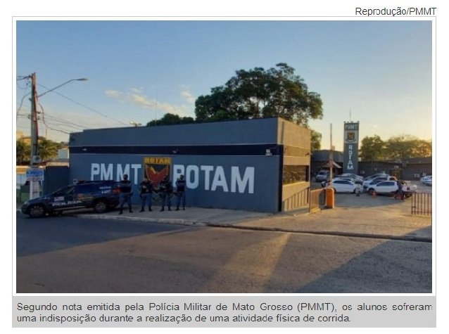 Seis alunos passam mal em Curso de Operações da Rotam e vão parar no HMC