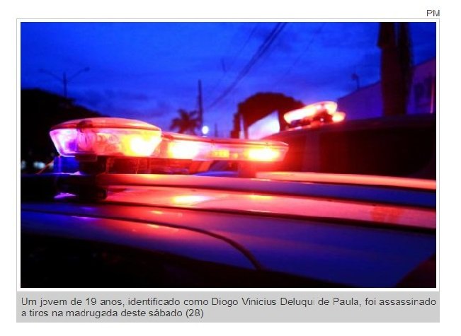 Jovem de 19 anos é cercado por bandidos e assassinado a tiros